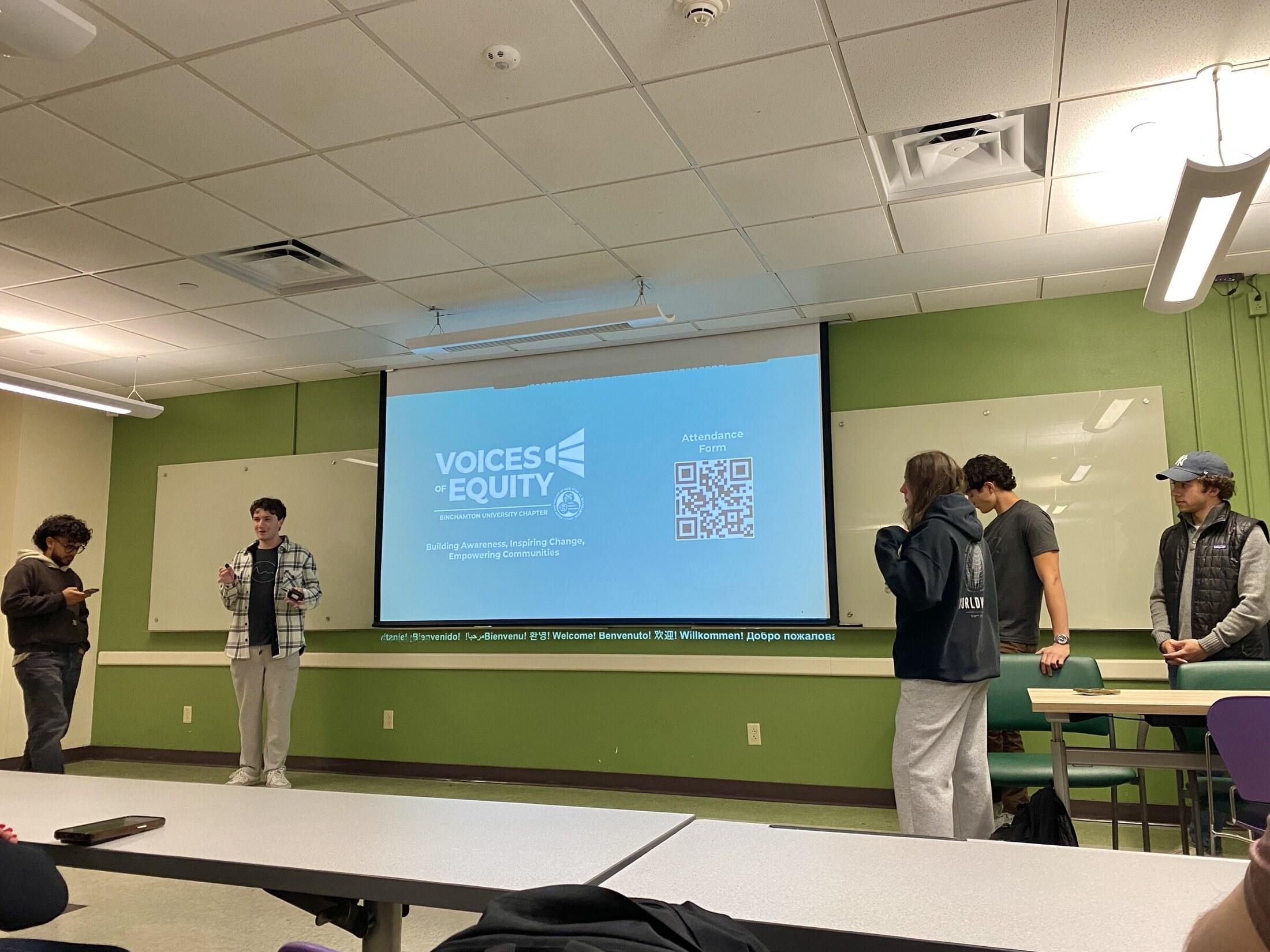 A curriculum session running in a classroom